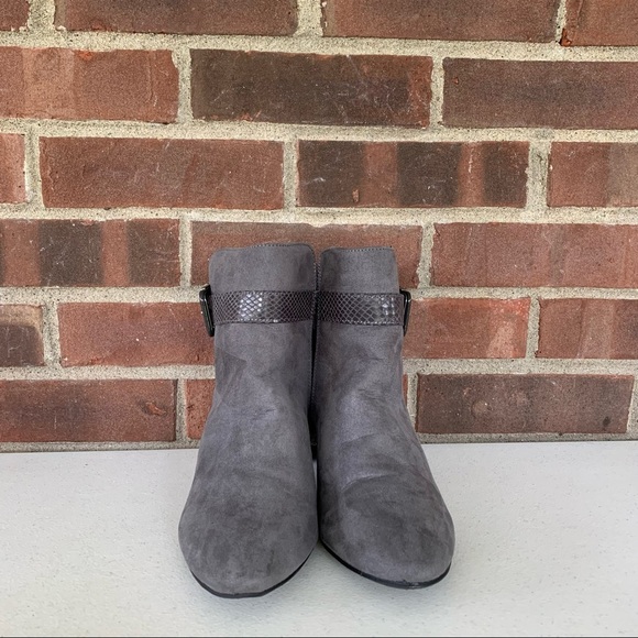 Karen Scott Women’s ivyy Almond Toe Ankle Boots, Grey, Size US 9.5 M - Picture 3 of 9